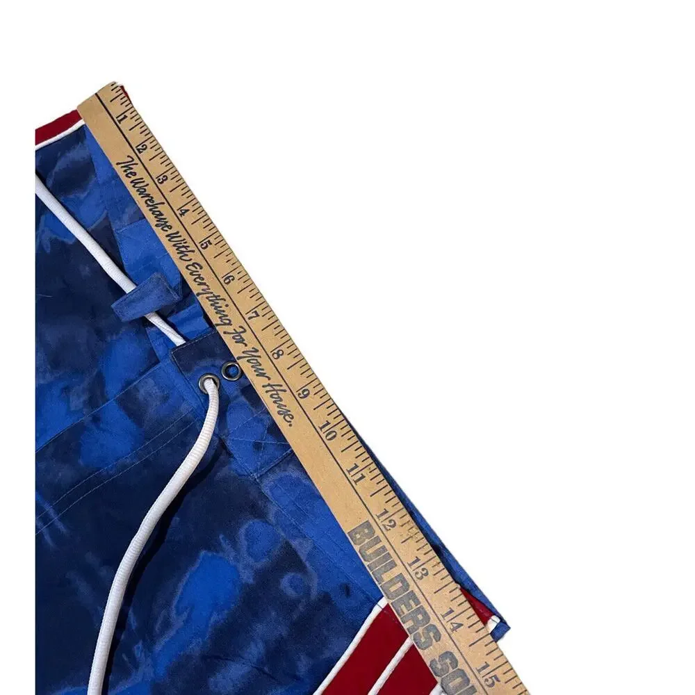 Old Navy Swim Trunks Shorts‎ Boys Size 18 Red Blue Vintage 2002